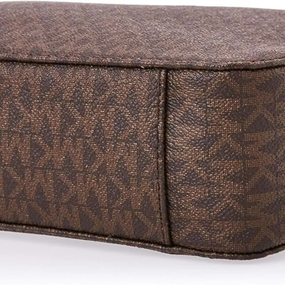 Michael Kors Jet Set Travel Large Logo Brown  Messenger Bag NWT GREAT PRICE!!!!! - Picture 6 of 10